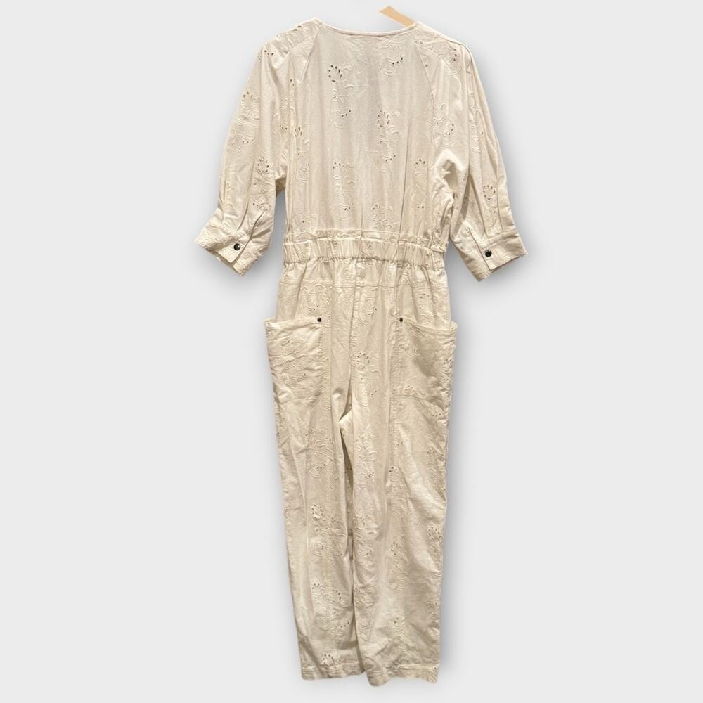 NEW Free People Loving You Cotton Jumpsuit Size Medium - Picture 7 of 13